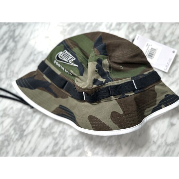 Nike Football On-Field Green Camouflage Bucket Boonie Hat Cap Camo Men's Medium - Picture 1 of 5